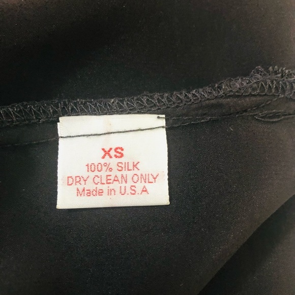 GEREN FORD BLACK SILK SLEEVELESS BLOUSE SZ XS! - Picture 8 of 8